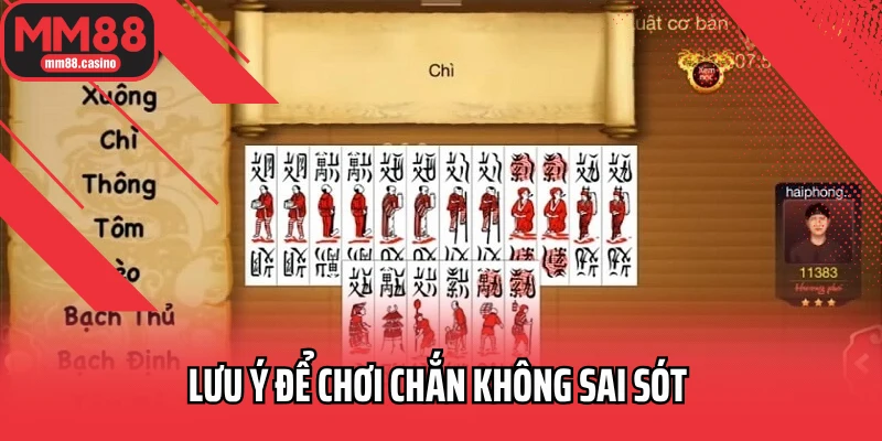 Lưu ý để chơi Chắn không sai sót 